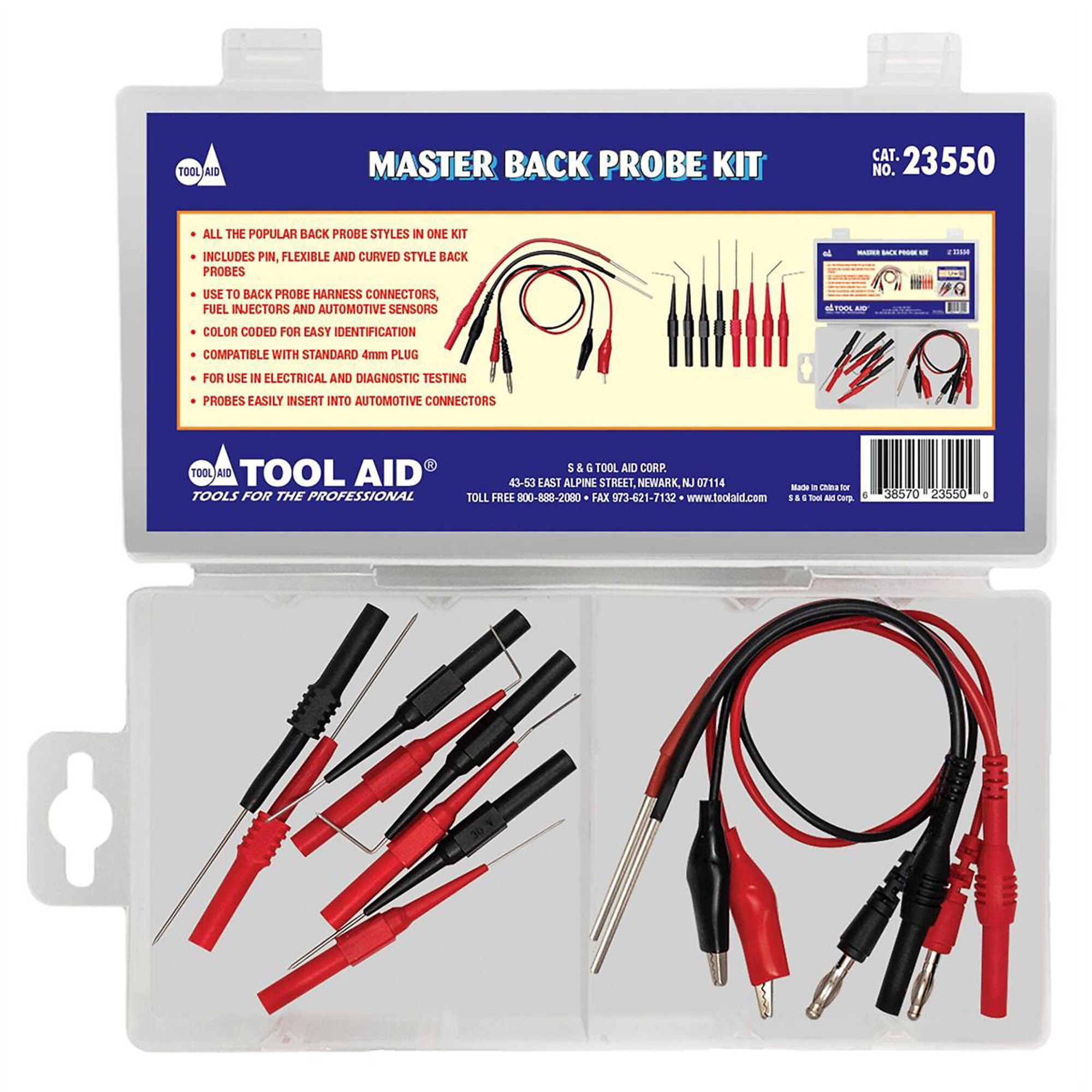 SG Tool Aid Master Back Probe Kit — Heavy-Duty, 40 Rivets, Model# SGT23550